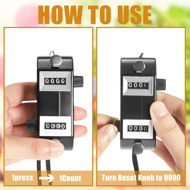 [Australia - AusPower] - Flutesan 2 Pieces Black Dual Pitch Counter Tally Click Counter Score Tracker Digital Counter Umpire Baseball Pitch Counter Clicker Handheld Pocket Score Keeper to Avoid Violating League Rules 