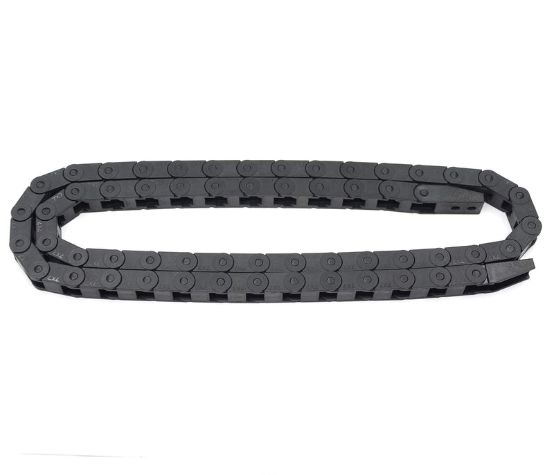 [Australia - AusPower] - Befenybay R18 Internal Size 7X7mm 1Meter Length Black Plastic Flexible Drag Chain Cable Wire Carrier Closed Type for 3D Printer and CNC Machines (7mmX7mm- Close) 7mmX7mm- Close 