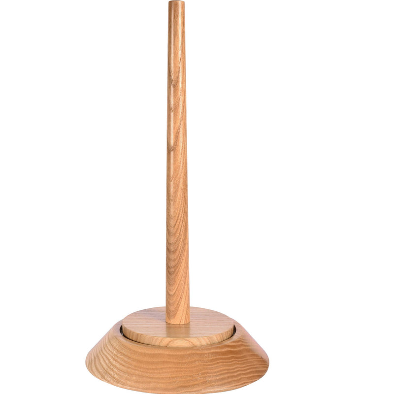 [Australia - AusPower] - BarvA Big Wood Yarn Holder Set Advanced Metal Twirling Mechanism Lazy Susan Stand Ball Spindle Sewing Crocheting Tool Wool Cord Organizer Ribbon Storage Knitting Embroidery Thread Crochet Accessories Natural 