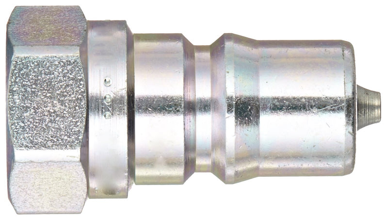 [Australia - AusPower] - Dixon Valve & Coupling H2F2 Steel ISO-B Interchange Hydraulic Fitting, Nipple, 1/4" Coupling x 1/4" - 18 NPTF Female 