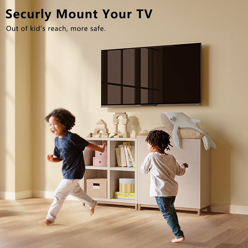 [Australia - AusPower] - Nuyoah TV Wall Mount Bracket Low Profile Fixed for 14-42 Inch Flat Screen TVs & Monitors Up to 55lbs, Universal TV Monitor Mount Fits 8" Wood Studs Max VESA 200x200mm 