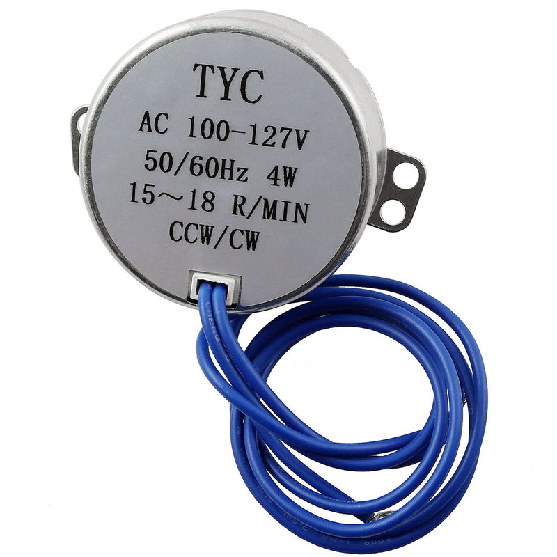 [Australia - AusPower] - Longdex TYC-50 Synchronous Motor 15-18 RPM CW/CCW AC110V 4W Synchron Electric Motor with 7mm Shaft Dia 