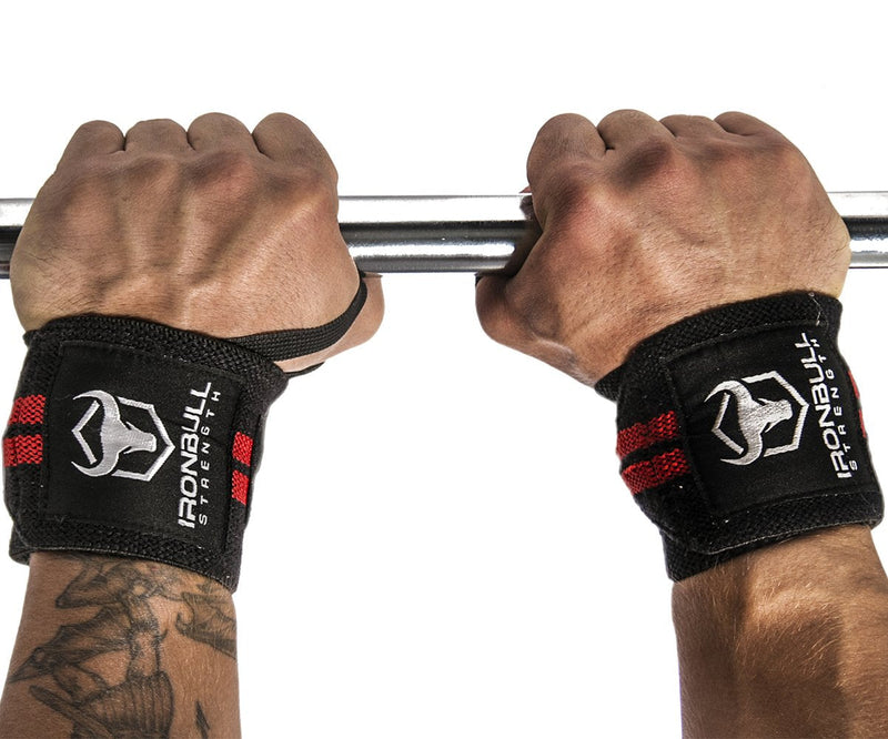 [Australia - AusPower] - Iron Bull Strength Wrist Wraps & Lifting Straps Combo 
