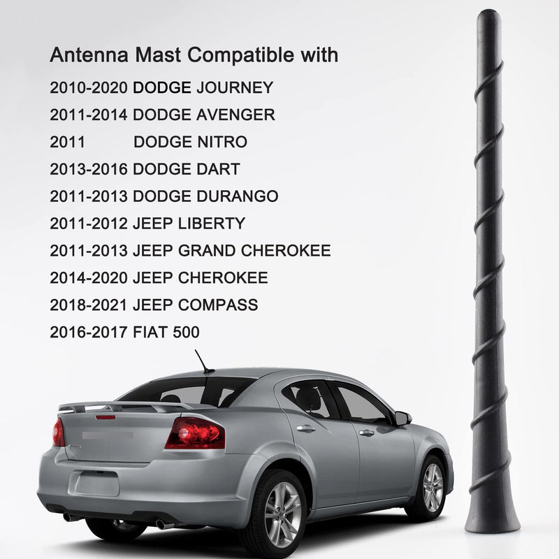 [Australia - AusPower] - Boigoo Cars Antenna Compatible for Jeep Cherokee Grand Cherokee, AM/FM Radio Antennas Mast Compatible for Dodge Durango Dart Journey Chrysler 200 - Replace OEM 5091100AA 68297936AA 5091100AB 