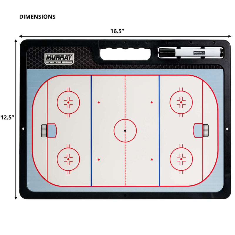 [Australia - AusPower] - Murray Sporting Goods Premium Coaches Clipboard | Double-Sided Dry Erase Marker Board for Basketball, Baseball, Soccer, Football, Hockey (Marker Included) 