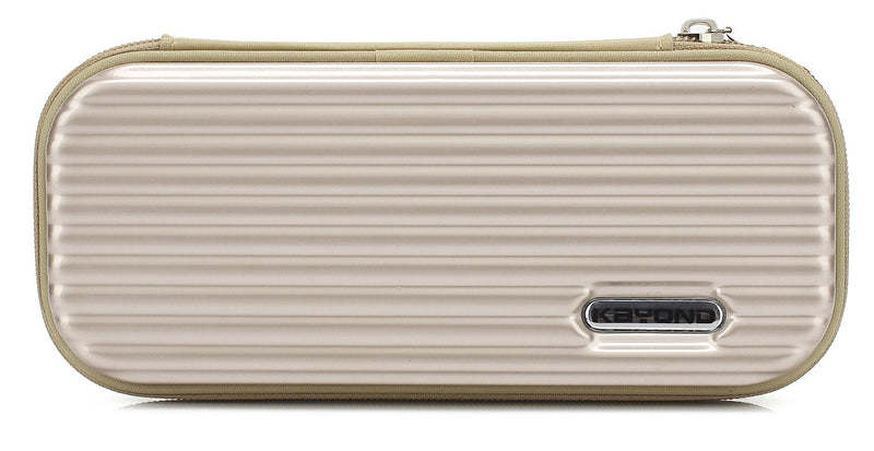 [Australia - AusPower] - KAYOND Hard Pencil Case PC Hard shell case for executive fountain pen,ballpoint pen,stylus touch pen,Durable Students Stationery With Zipper (Golden) Golden 