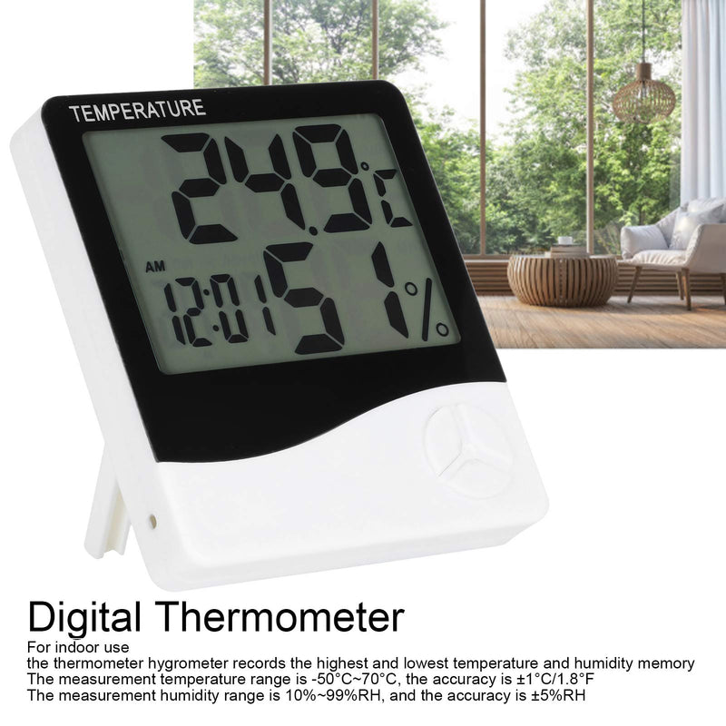 [Australia - AusPower] - DAUERHAFT Thermometer Wall‑Mounted Room Temperature Meter for Interior 