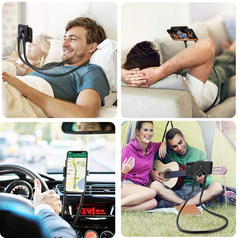 [Australia - AusPower] - B-Land Cell Phone Holder, Tablet Holder iPad Stand Universal Phone Stand, Lazy Bracket, DIY Flexible Gooseneck Mounts with Multiple Function 