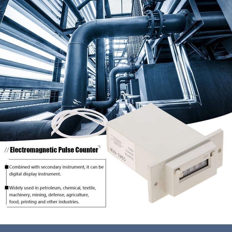 [Australia - AusPower] - AC220V / AC110V / DC24V Optional Electromagnetic Pulse Counter 5 Digit Pulse Counter CSK5-YKW Used in Petroleum, Textile (AC110V) 