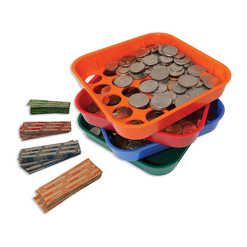 [Australia - AusPower] - Nadex Coins Quick-Sort 4 Coin Organizing Trays with 100 Coin Wrappers (NCS81005) 