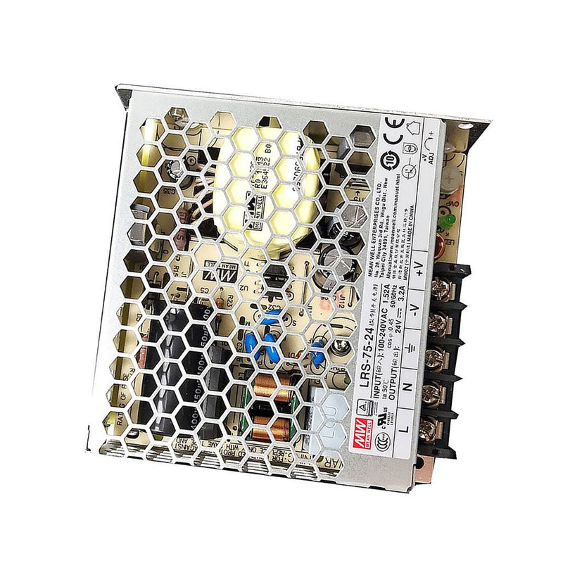 [Australia - AusPower] - MEAN WELL - 1993 Mean Well LRS-75-24 Enclosed Switching Power Supply, Single Output, 24V, 3.2A, 76.8W, 3.9" L x 3.82" W x 1.18" H 
