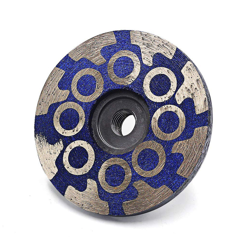 [Australia - AusPower] - 4" Diamond Cup Wheel Resin Diamond Grinding Wheel Coarse Grit with Thread 5/8“-11 for Grinding Stone Concrete and Tiles… 