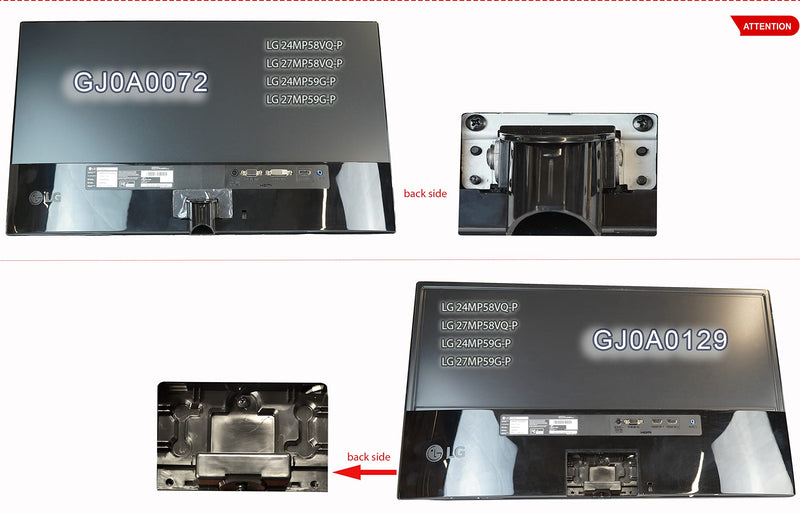 [Australia - AusPower] - Gladiator Joe Monitor Arm/Mount VESA Bracket Adapter Compatible with LG 24MP58VQ, 24MP58VQ-P, 24MP59G, 24MP59G-P, 24MP60VQ, 27MP58VQ, 27MP58VQ-P | Laser Cut | 100% Made in North America 
