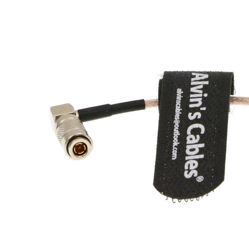 [Australia - AusPower] - Alvin's Cables Blackmagic DIN 1.0/2.3 Mini BNC Right Angle to BNC Male 75ohm RG179 HD SDI Cable 20CM Straight BNC to RA DIN 