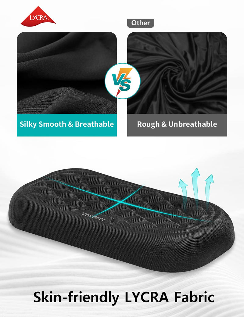 [Australia - AusPower] - VAYDEER Keyboard and Mouse Wrist Rest Pad Set Padded Memory Foam Hand Rest Support for Office, Computer, Laptop, Mac Typing and Wrist Pain Relief and Repair(Large Set) Large keyboard wrist rest + Small mouse wrist rest 