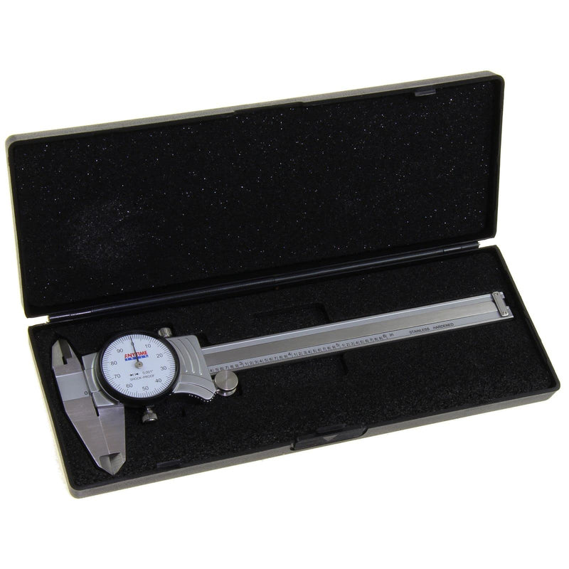 [Australia - AusPower] - Anytime Tools Premium Dial Caliper 6"/0.001" Precision Double Shock Proof Solid Hardened Stainless Steel 6" 