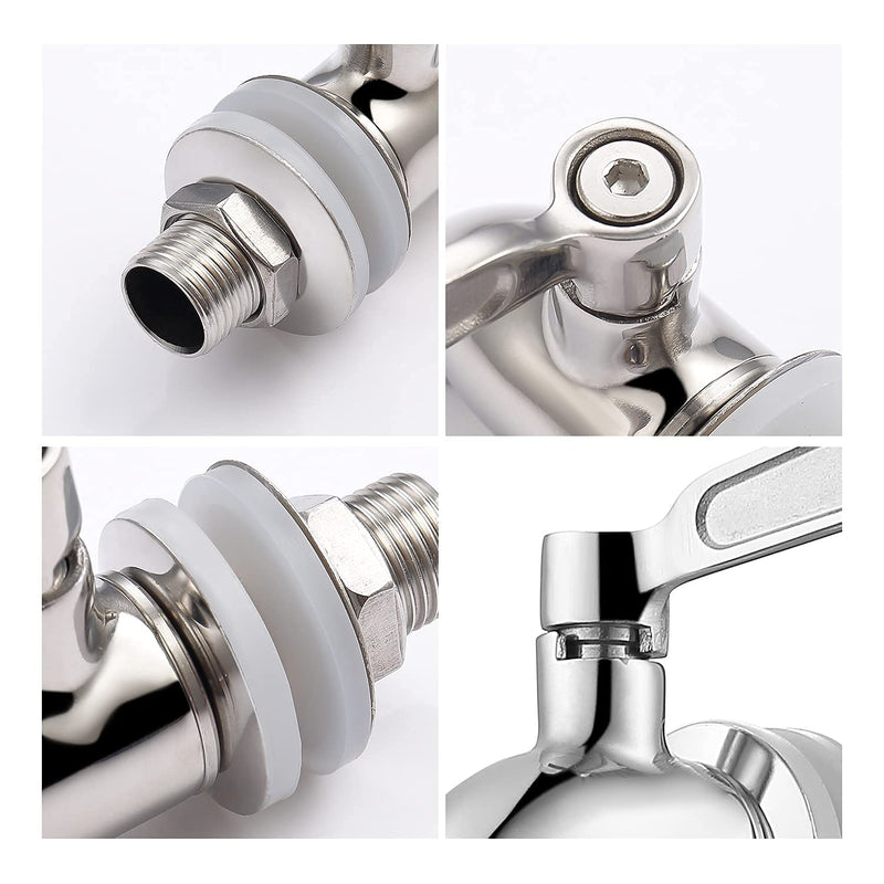 [Australia - AusPower] - Beverage Dispenser Replacement Spigot,Stainless Steel Polished Finished, Water Dispenser Replacement Faucet Brushed Nickel 