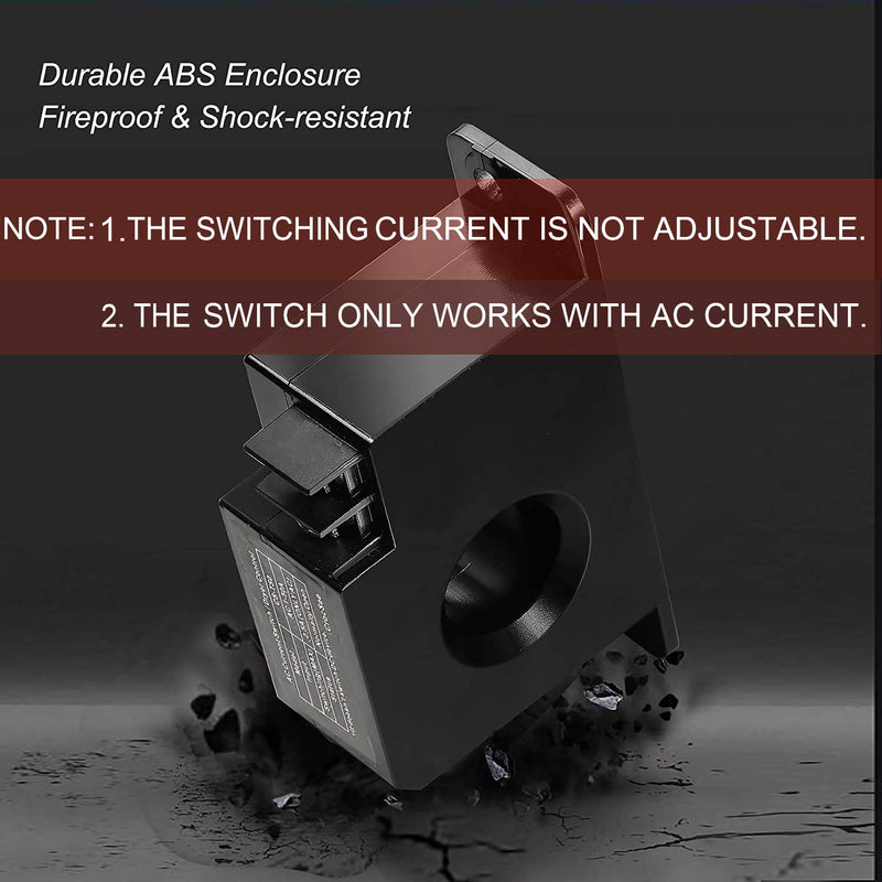 [Australia - AusPower] - CrocSee Miniature Current Switch, CS-TS0, Normally Open Amp Sensor Monitoring Relay, AC 1-50A Detectable 0-min Delay 