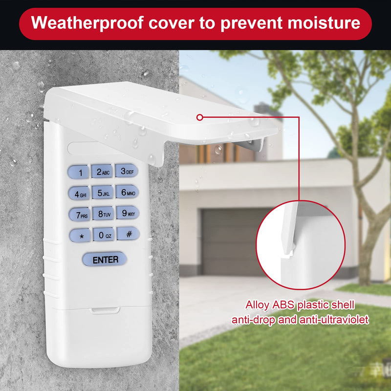 [Australia - AusPower] - LPWKP/MDTK Megacode 318MHZ Keyless Entry Wireless Keypad for Linear LD033 LD050 LS050 Garage Door Opener(1Pack) 