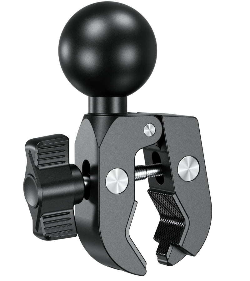 [Australia - AusPower] - BRCOVAN Aluminum Alloy Handlebar Clamp Mount Base with 1.5'' TPU Ball for Rails 0.5'' to 2'' in Diameter, Compatible with RAM Mounts C Size 1.5 Inch Ball Double Socket Arm 