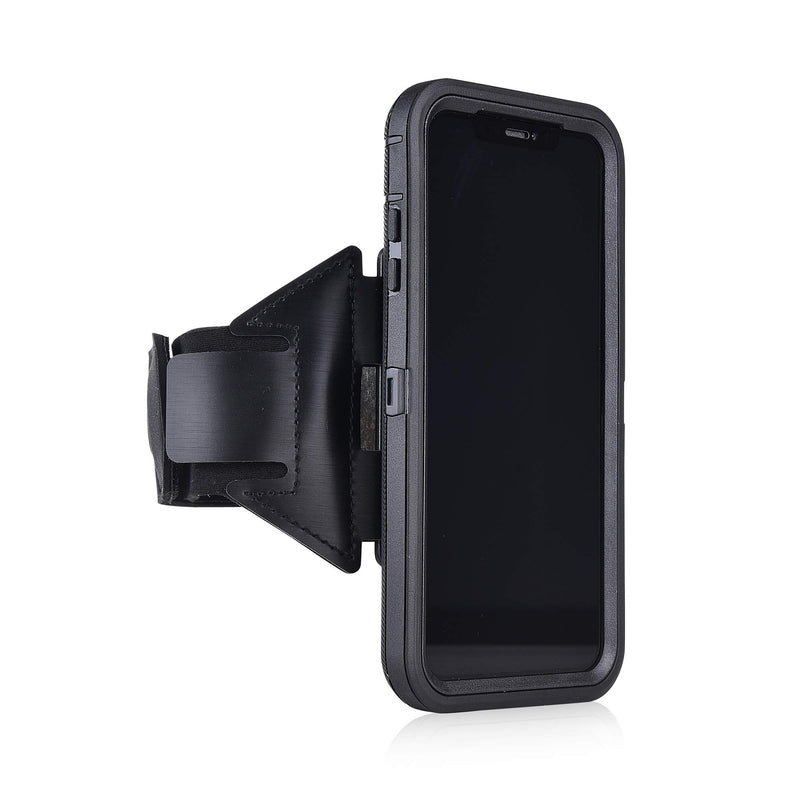 [Australia - AusPower] - igooke iPhone Xs Sports Armband, Heavy Duty Armor Defender case Cover with Sports Armband Combo,Running Case for Sports Jogging Exercise Fitness (iPhone Xs, Black) 
