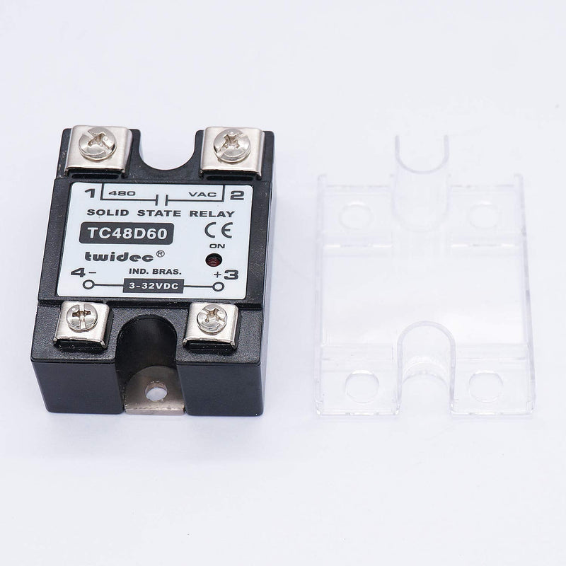 [Australia - AusPower] - Twidec/Output Single Phase SSR Solid State Relay 60A 3-32V DC to 24-480V AC SSR-60DA 