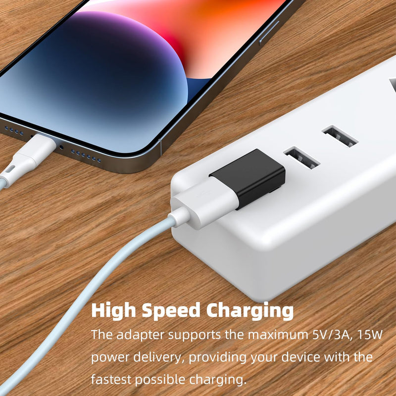 [Australia - AusPower] - AreMe 90 Degree USB 3.0 Adapter 4 Pack, Up and Down Angle, Left and Right Angle USB A Male to Female Converter Extender for PC, Laptop, USB A Charger, Power Bank and More (Black) Black 