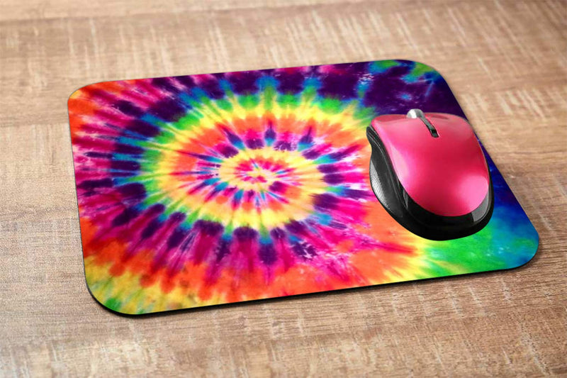 [Australia - AusPower] - Nicokee Tie Dye Gaming Mousepad Abstract Art Colorful Tie Dye Mouse Pad Mouse Mat for Computer Desk Laptop Office 9.5 X 7.9 Inch Non-Slip Rubber M02-003 