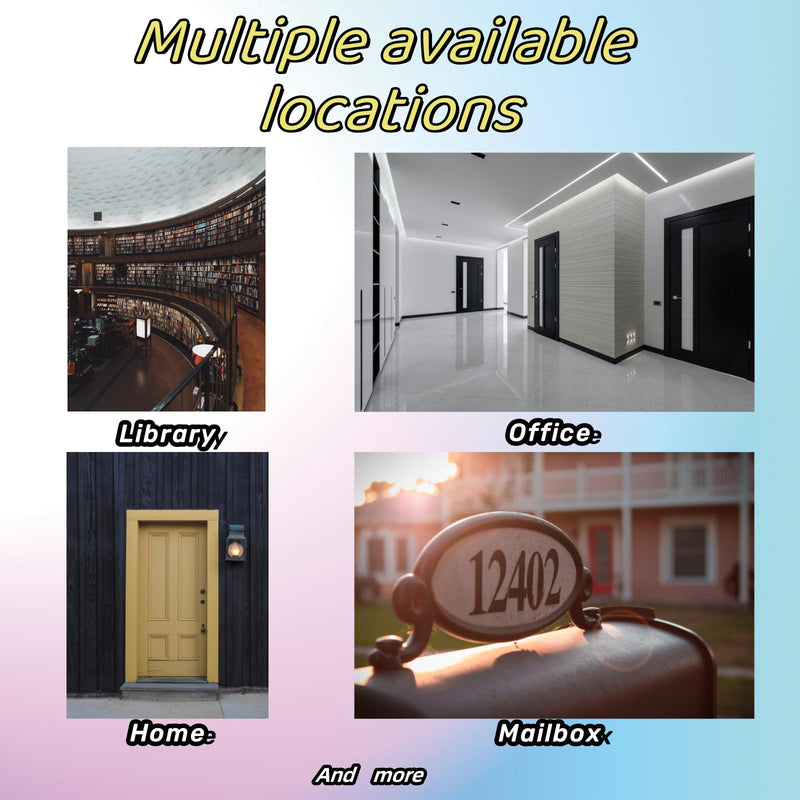 [Australia - AusPower] - Self-adhesive 5 Inch House Numbers, Acrylic House Number Modern House Numbers Black Mailbox Numbers for Outside Address Home Number for Apartments Office Hotel Room (Number 1) Number 1 