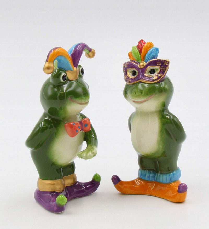 [Australia - AusPower] - Cosmos Gifts Mardi Gras Frogs Salt and Pepper, Multicolored 