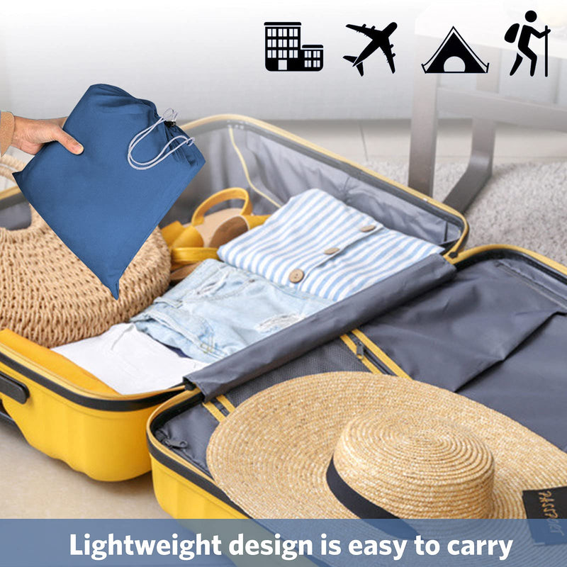 [Australia - AusPower] - Travel and Camping Sheet Sleeping Bag Liner,Lightweight Compact Portable Adult Thin Sleeping Bag Sack,Premium Soft Hotel Sleep Sheet for Traveling Hostels Picnic Blue 82.5 X 45 Inch 