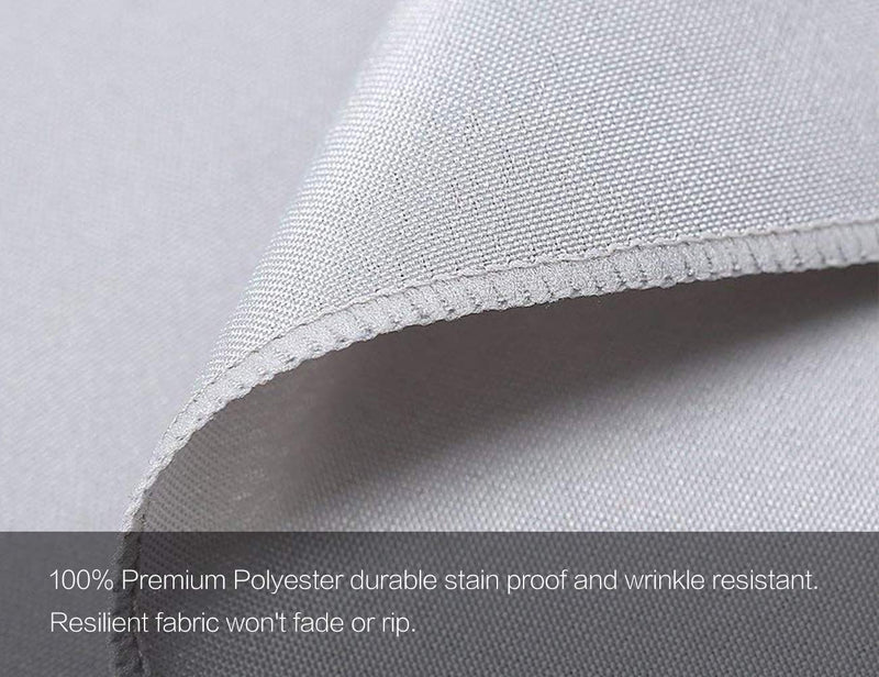 [Australia - AusPower] - Surmente 17-Inch Polyester Cloth Napkins Linen Dinner Napkins - Set of 12 for Weddings, Banquets, or Restaurants (1-Dozen) (Silver) Silver 