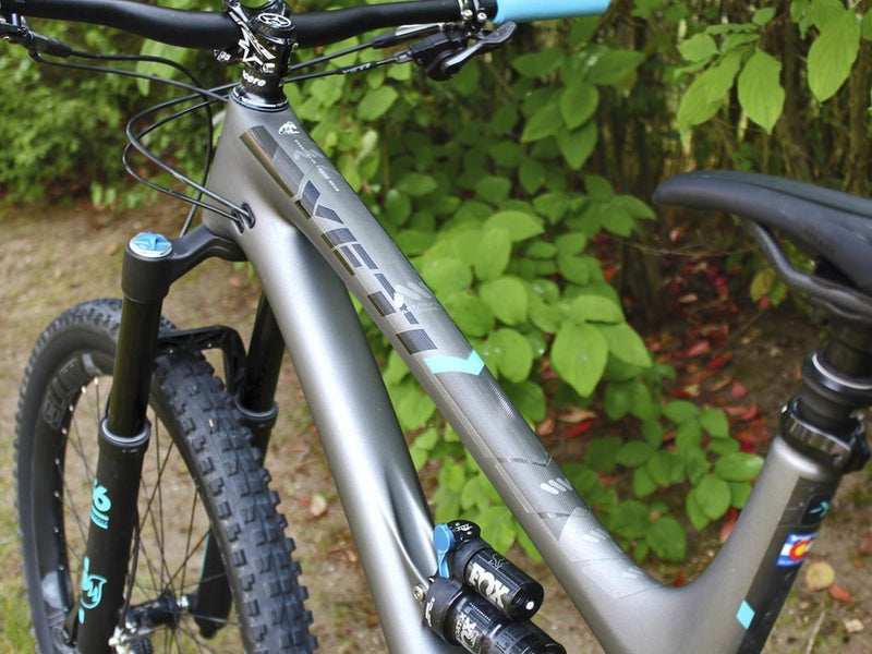 [Australia - AusPower] - All Mountain Style Honeycomb High Impact Frame Guard Extra - Protects Your Bike from Scratches and dings, Clear/Silver 