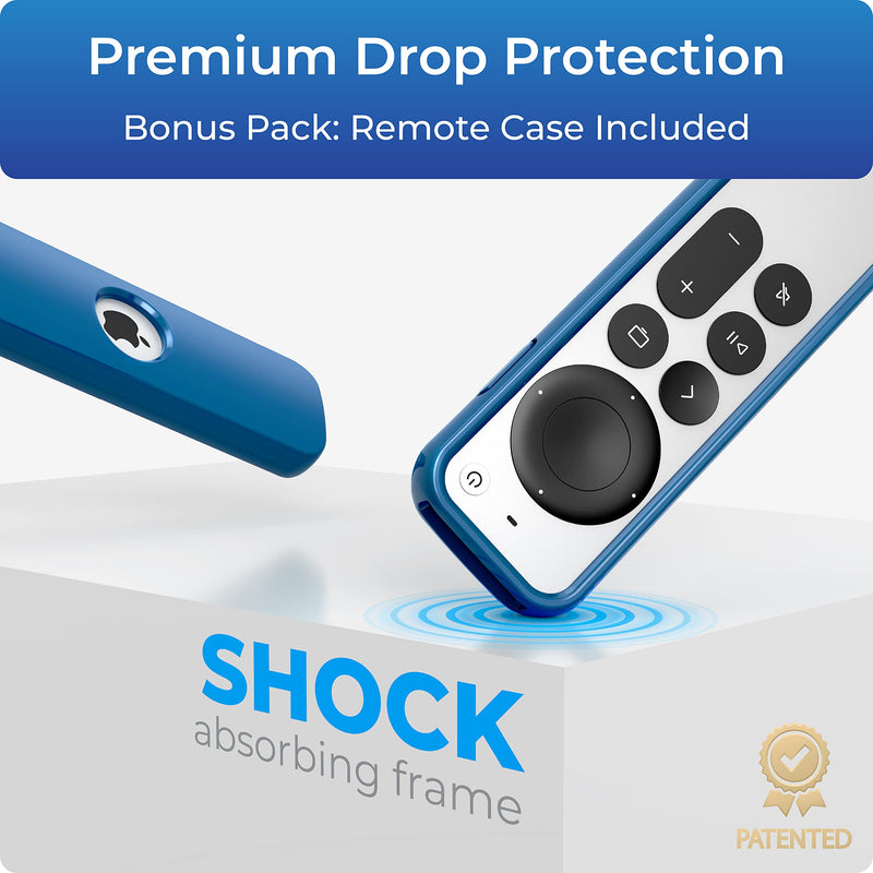 [Australia - AusPower] - ReliaMount Apple TV Mount (Black and Cool Gray Apple TV Mount Plus Blue Case) Black and Cool Gray Apple TV Mount Plus Blue Case 