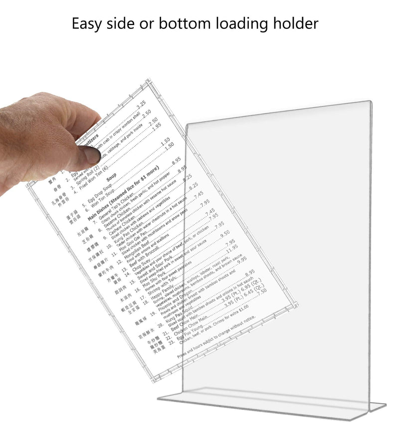 [Australia - AusPower] - deflecto 69201 Classic Image Stand Up Double Sided Sign Holder Plastic 8 1/2 wide x11 high Insert Clear 8 1/2" x 11" Lot of 1 