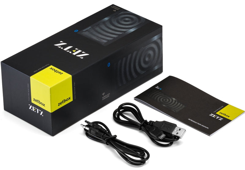 [Australia - AusPower] - Zets Bluetooth Speakers, 10W, Up to 12 Hours Playtime, NFC & AUX Connectivity, Portable Loud Speaker for iPhone, iPad, Galaxy, Nexus, and More - Black 