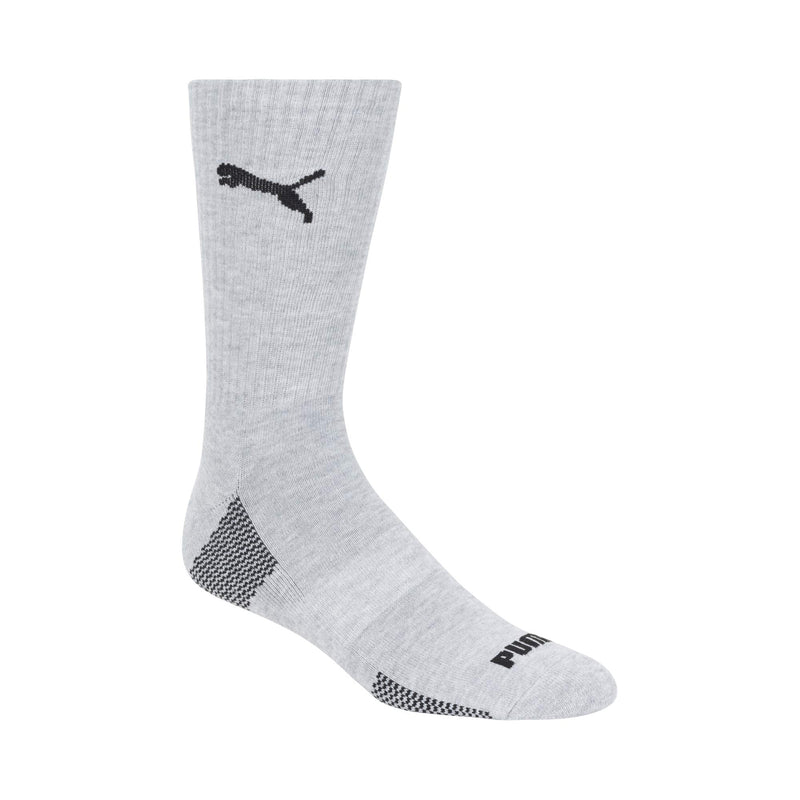 [Australia - AusPower] - PUMA Men's 6 Pack Crew Socks 10-13 Black/Grey 
