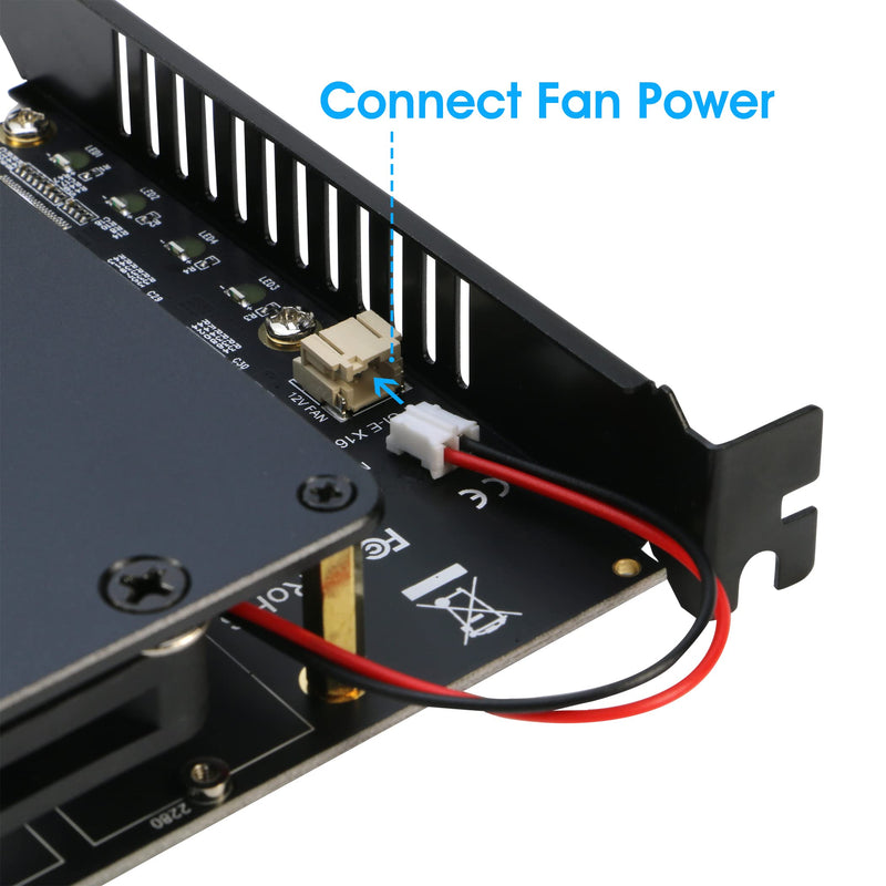 [Australia - AusPower] - NVMe PCIe Adapter with Heatsink + Quad NVMe PCIe Adapter with Fan 