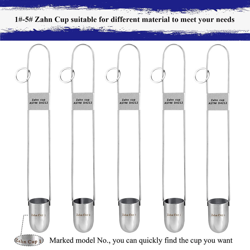 [Australia - AusPower] - Zahn Cup Immersion Viscosity Cup, Dip Type Stainless Steel Viscometers for Test The Viscosity of Newtonian or Approximate Newtonian Liquid (NO.1) NO.1 