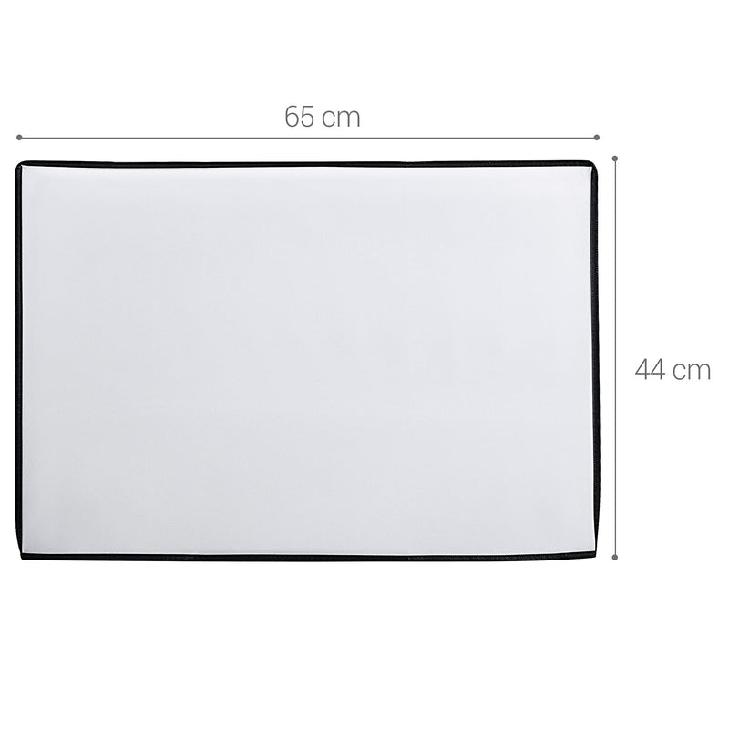 [Australia - AusPower] - kwmobile Monitor Cover Compatible with 24-26" Monitor - Monitor Cover Dust PC Screen Protector - White 