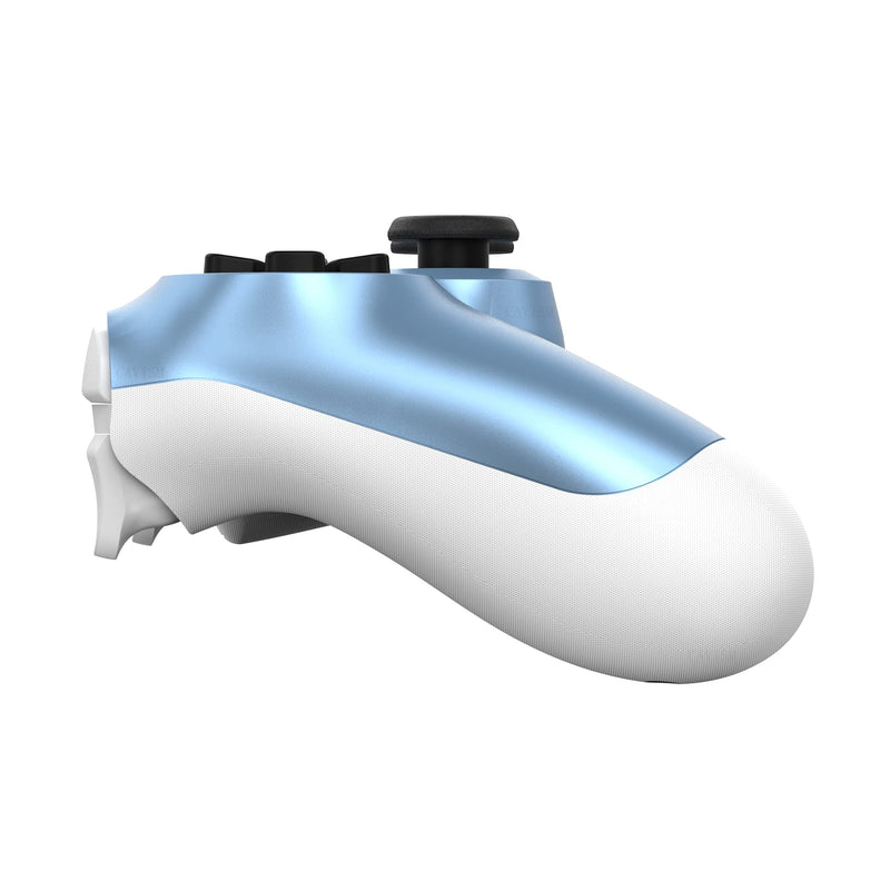 [Australia - AusPower] - CAVISM Wireless Controller Compatible with PS4/Pro/Slim Console Game pad Controller for ps4 Controller Built-in Motion Motors (White+Titanium Blue) white 