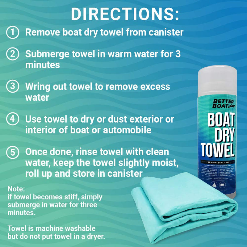[Australia - AusPower] - Super Absorbent Towels Drying Chamois Cloth Synthetic Smooth Boat Towel Shammy Towel for Car Drying Towel Marine Grade Car Towel Cleaning Supplies Wash Chamois Towel Dry 