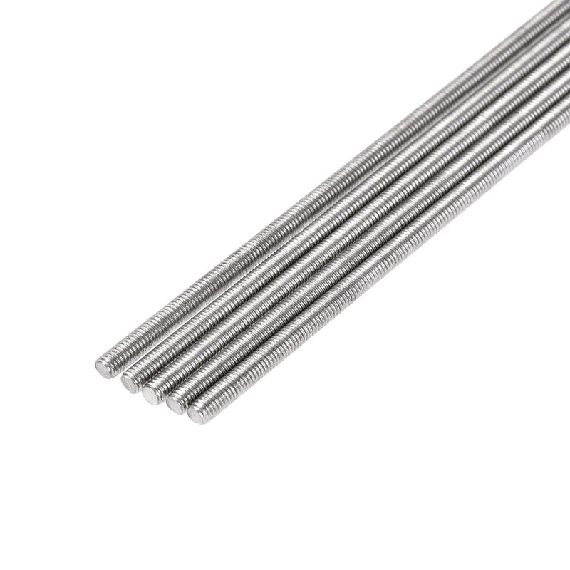 [Australia - AusPower] - uxcell 5Pcs M3 x 400mm Fully Threaded Rod 304 Stainless Steel Right Hand Threads 