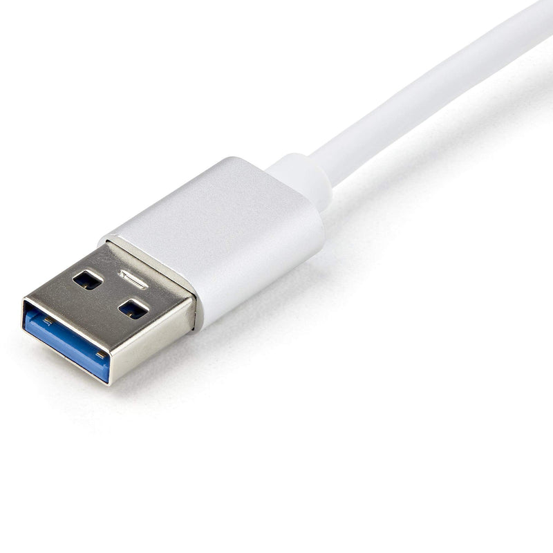 [Australia - AusPower] - StarTech.com USB 3.0 to Gigabit Network Adapter - Silver - Sleek Aluminum Design for MacBook, Chromebook or Tablet - Native Driver Support (USB31000SA), Standard 