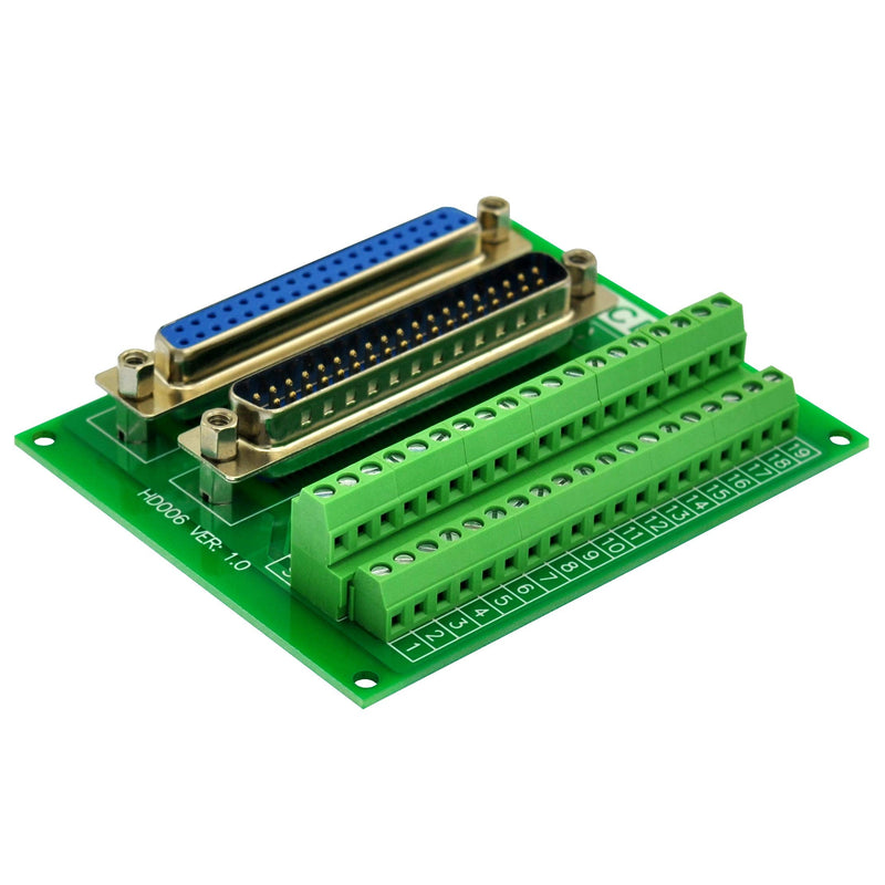 [Australia - AusPower] - D-SUB Male-Female Breakout Board Terminal Block Interface Module (DB37) DB37 