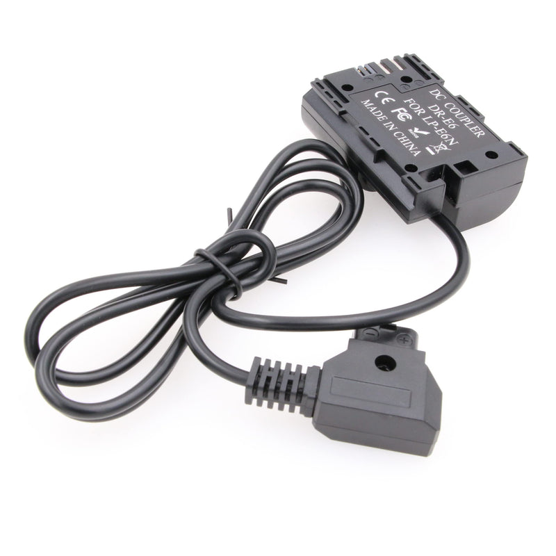 [Australia - AusPower] - ZBLZGP D-tap to LP-E6 E6 Dummy Battery Power Adapter for Canon 60D 70D 80D Camera SmallHD 501 502 702 Monitor (Straight Cable) Straight Cable 