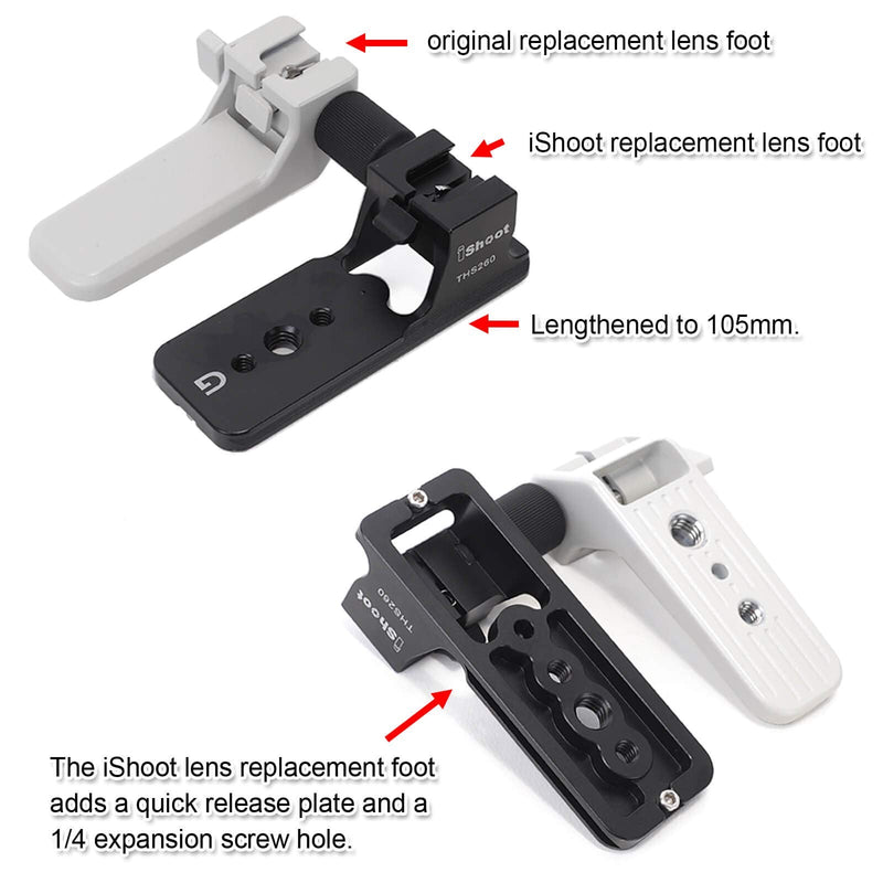 [Australia - AusPower] - Lens Collar Stand Replacement Foot Tripod Mount Ring Base Compatible with Sony FE 200-600mm f/5.6-6.3 G OSS Lens SEL200600G, Lens Support Holder with Arca-Swiss Fit Quick Release Plate Dovetail Groove 