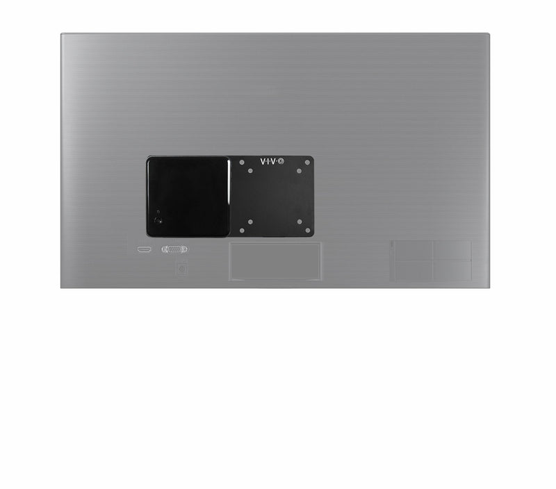 [Australia - AusPower] - VIVO Steel Arm Bracket Holder for Intel NUC, Back of Monitor VESA Metal Plate Mount Extension, Black, MOUNT-VESA01 