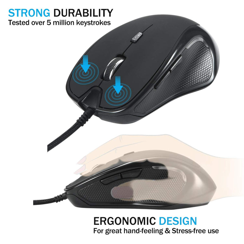 [Australia - AusPower] - ValueRays Warm Fingertips Hot Buttons Optical Heated Mouse - New 2020 Design! 
