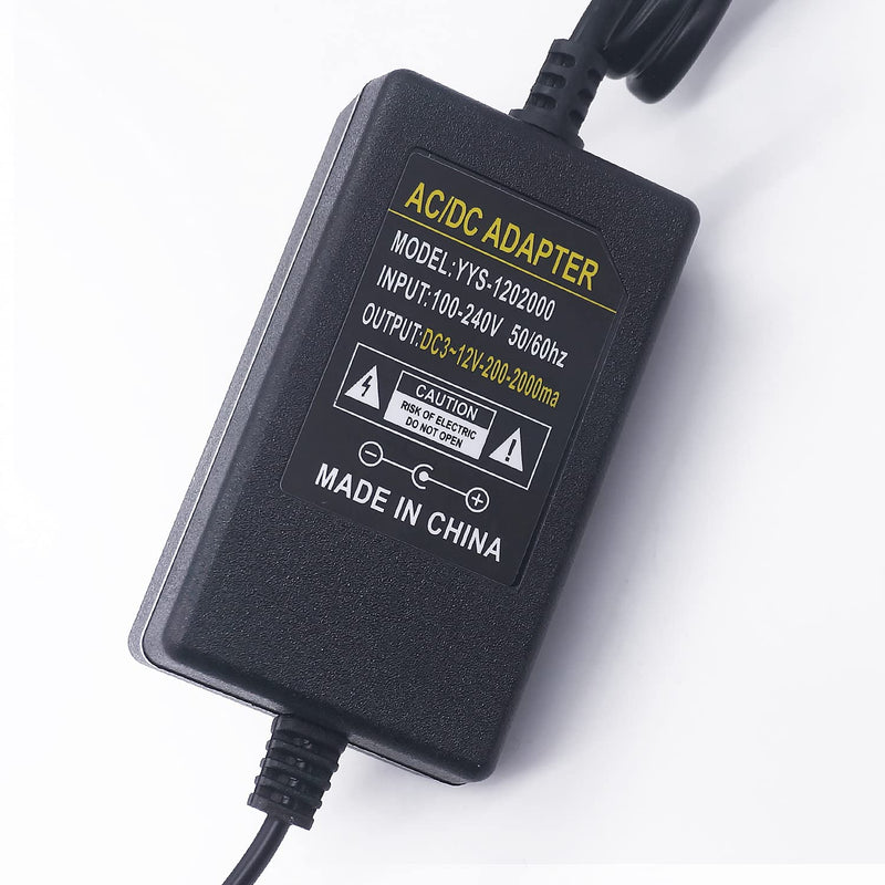 [Australia - AusPower] - TWTADE Universal Power Supply Adapter Adjustable Voltage Control Motor Speed AC 100-240V to DC 3-12V with Adjustment knob I-058 